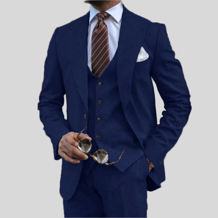 Malte | Herren Elegantes 3-teiliges Anzug-Set | Stilvoll