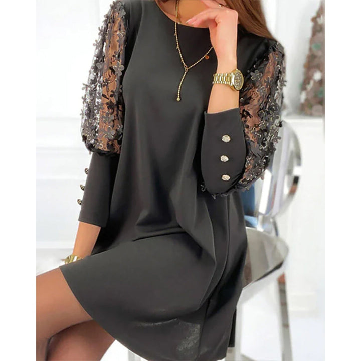 Langärmliges Sommerkleid | Mini