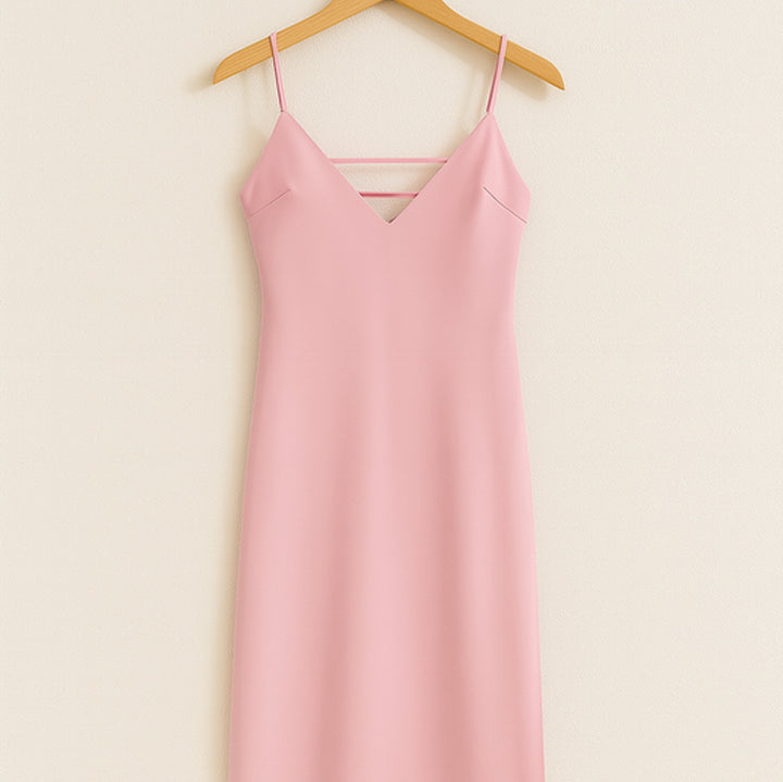 Elegantes Sommerkleid mit V-Ausschnitt | Midi