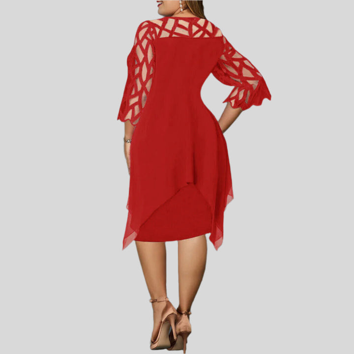 Henriette | Damen Elegantes Midi Kleid | Sommer