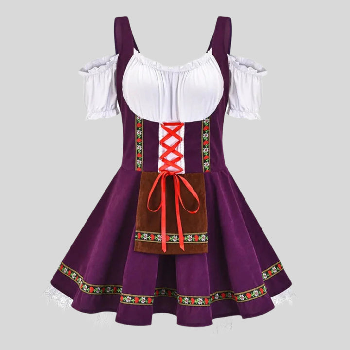 Elegantes Mini-Dirndl für das Oktoberfest | Kurzarmlig und stilvoll