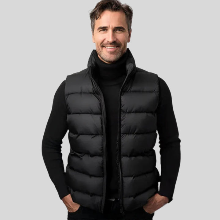 Tarian | Herren Reißverschluss Puffer Weste | Ärmellos