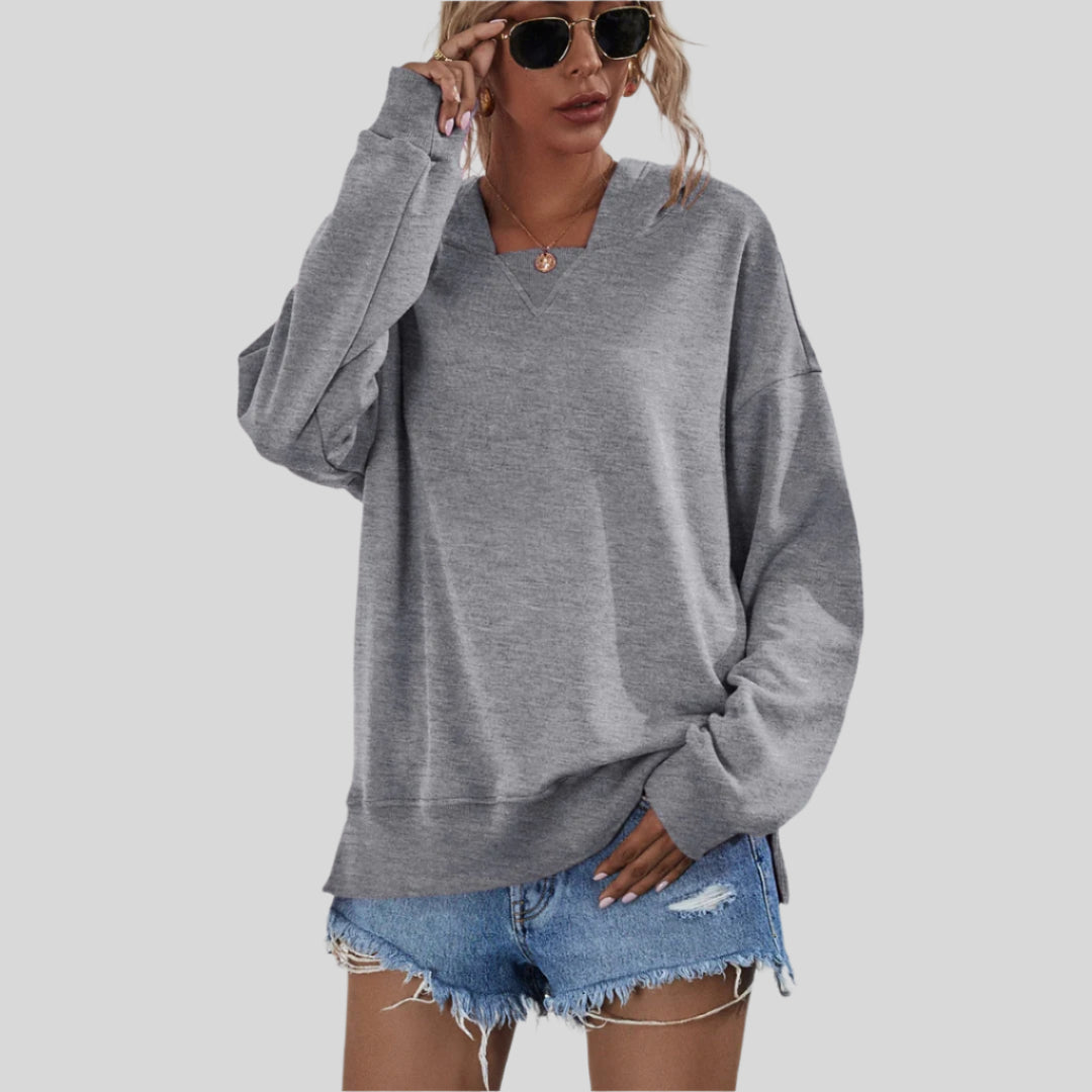 Liorah | Damen Gemütlicher Übergroßer Sweatshirt | Kapuze