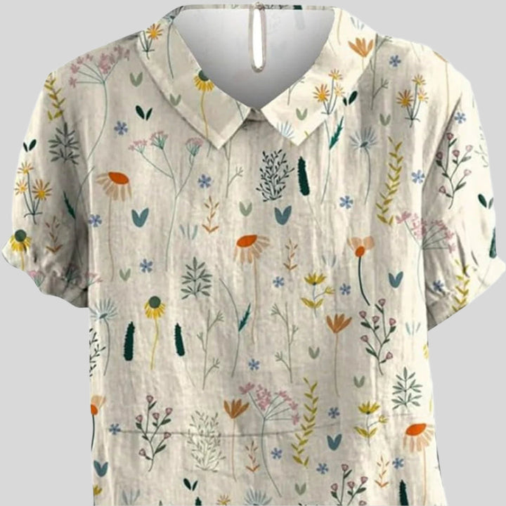 Elegante Wildblumenbluse | Atmungsaktiv