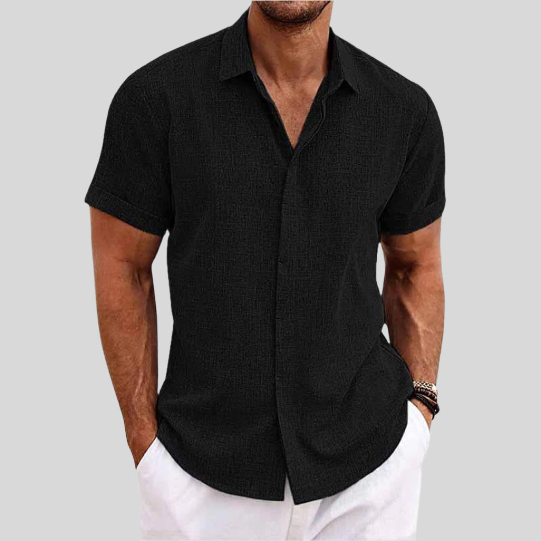 Viktor | Herren Elegantes Freizeithemd | Kurzarm