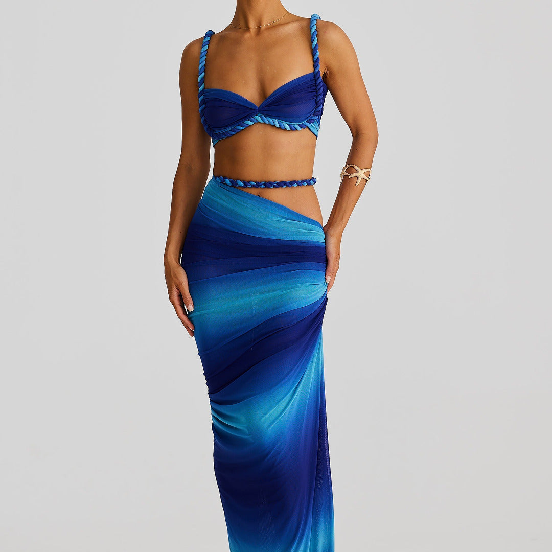 Elegantes Zweiteiliges Kleid-Set | Sommer