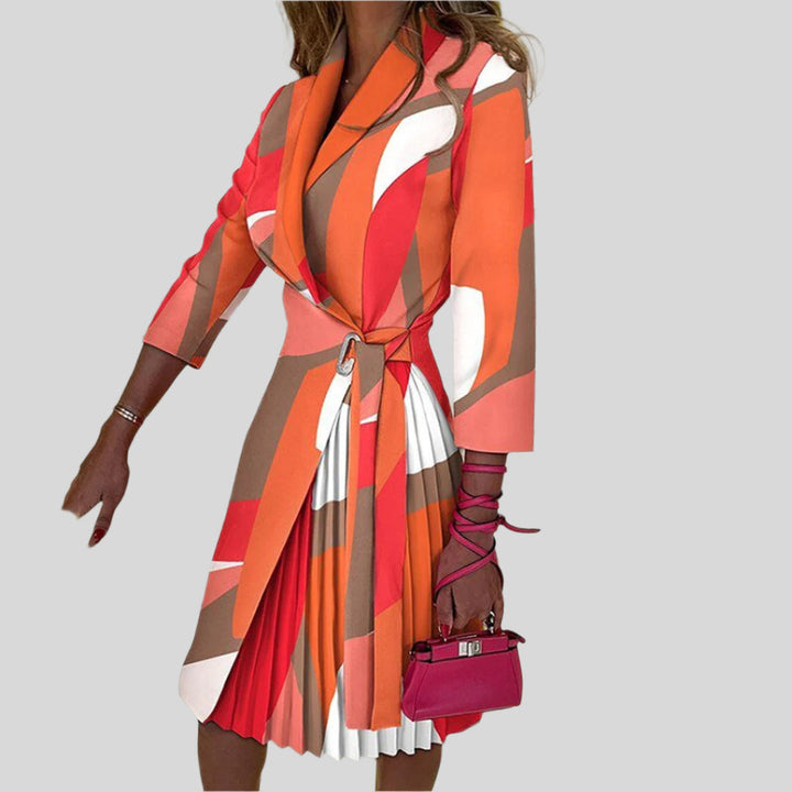 Elegant Blazer Kleid | Gekerbter Kragen