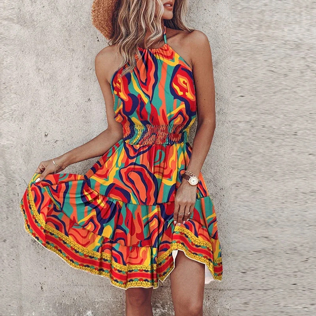 Lässiges Ärmelloses Sommerkleid | Mini