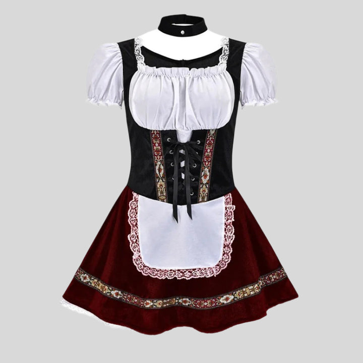 Elegantes Mini-Dirndl für das Oktoberfest | Kurzarmlig und stilvoll