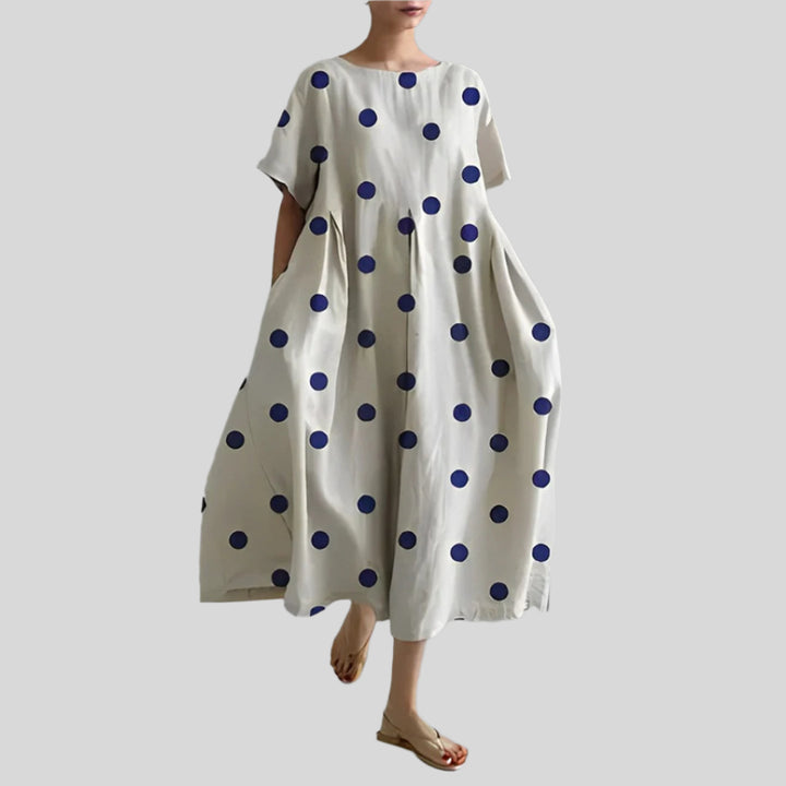 Locker Bedrucktes Kleid | Midi