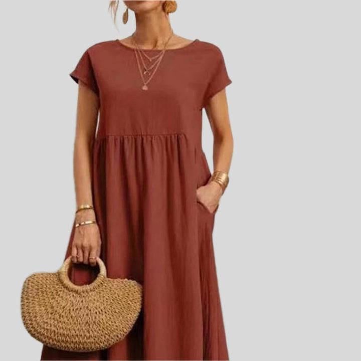 Michaela | Damen Stylisches Sommerkleid | Maxi