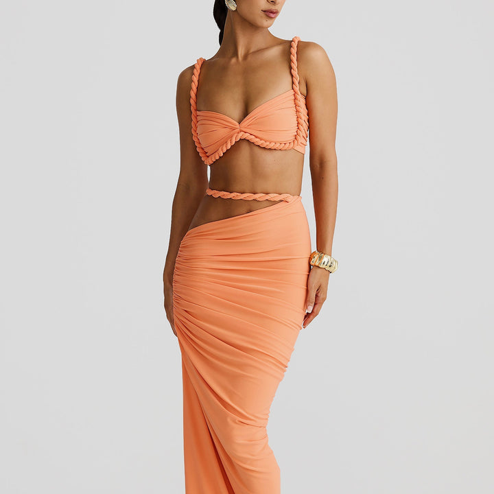 Elegantes Zweiteiliges Kleid-Set | Sommer