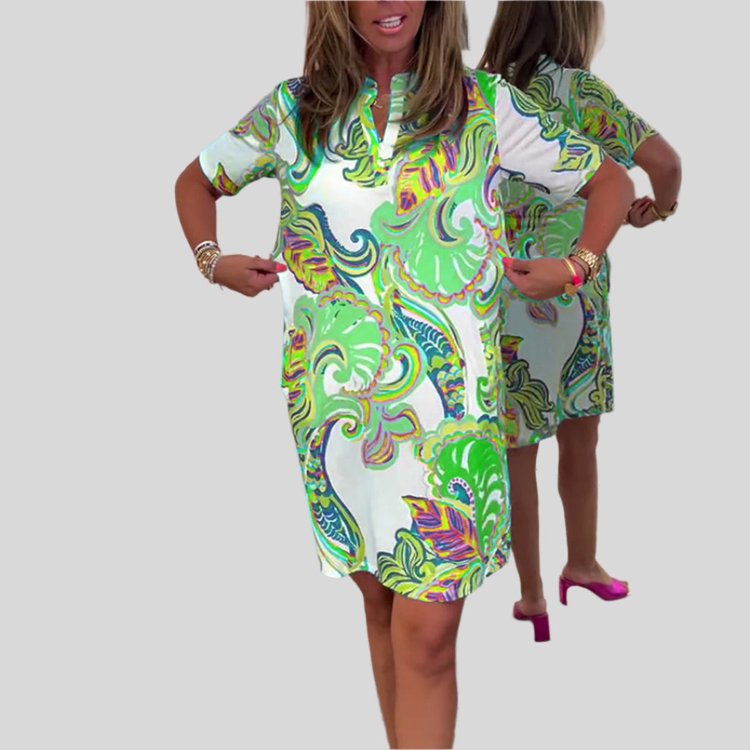Lässiges Bedrucktes Sommerkleid | Mini