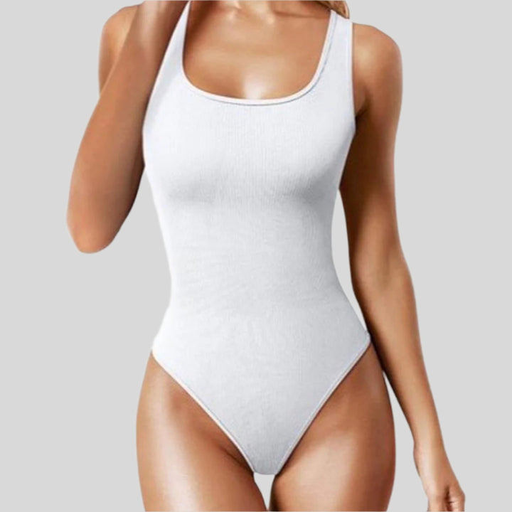 Meredith | Damen Gerippter Shapewear Body | Ärmellos