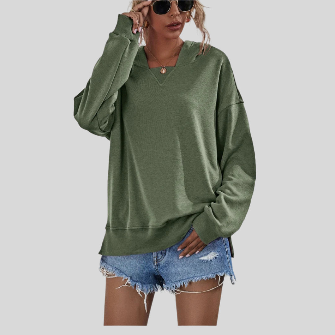 Liorah | Damen Gemütlicher Übergroßer Sweatshirt | Kapuze