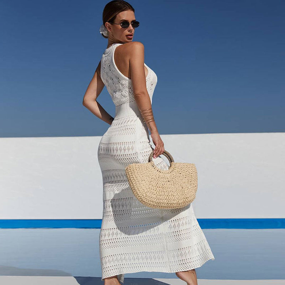 Ärmelloses Elegantes Maxikleid | Sommer