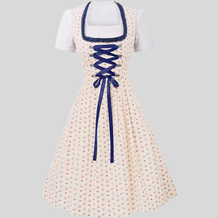 Elegantes Blaues Oktoberfest-Dirndlkleid | Mini