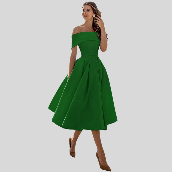 Melanie | Damen Mode Trägerlos Partykleid | Lässig