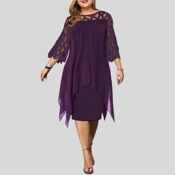 Henriette | Damen Elegantes Midi Kleid | Sommer