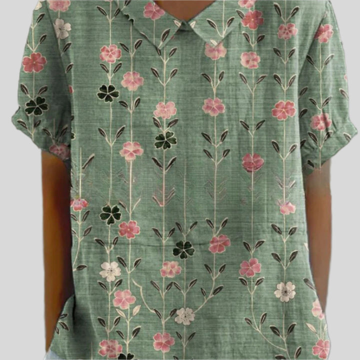 Elegante Blumen Bluse | Sommer