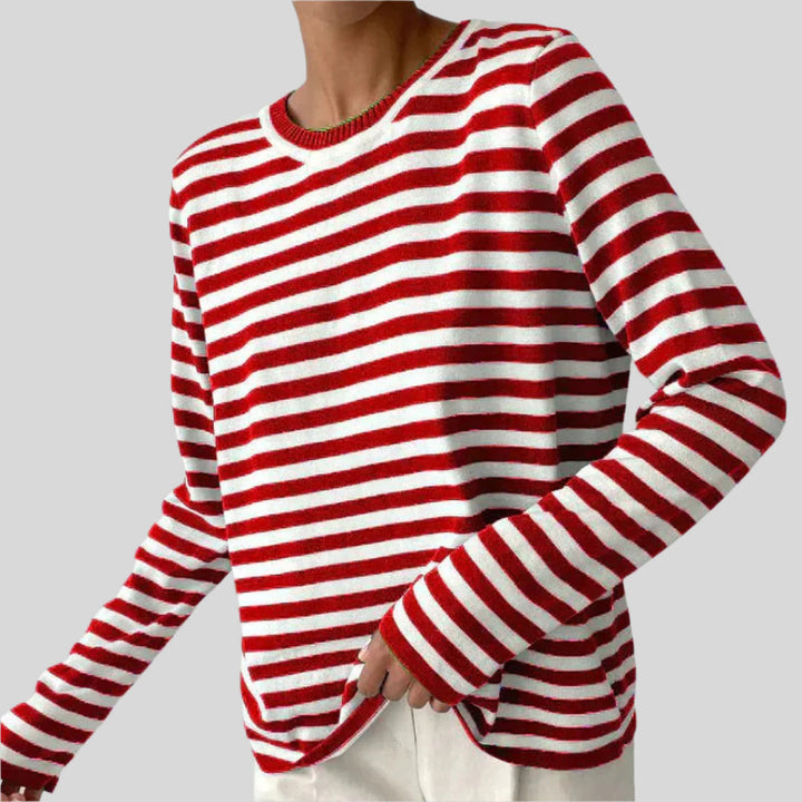Skylar | Damen Gestreifter Pullover | Sommer