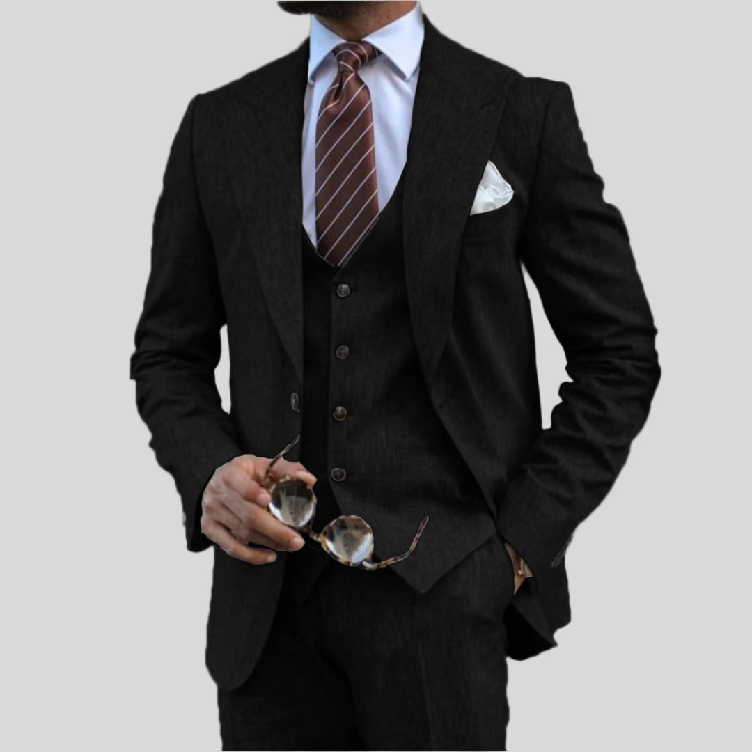 Malte | Herren Elegantes 3-teiliges Anzug-Set | Stilvoll