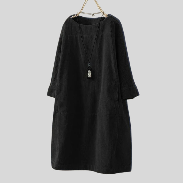 Tilly | Damen Elegant Langarm Kleid | Midi