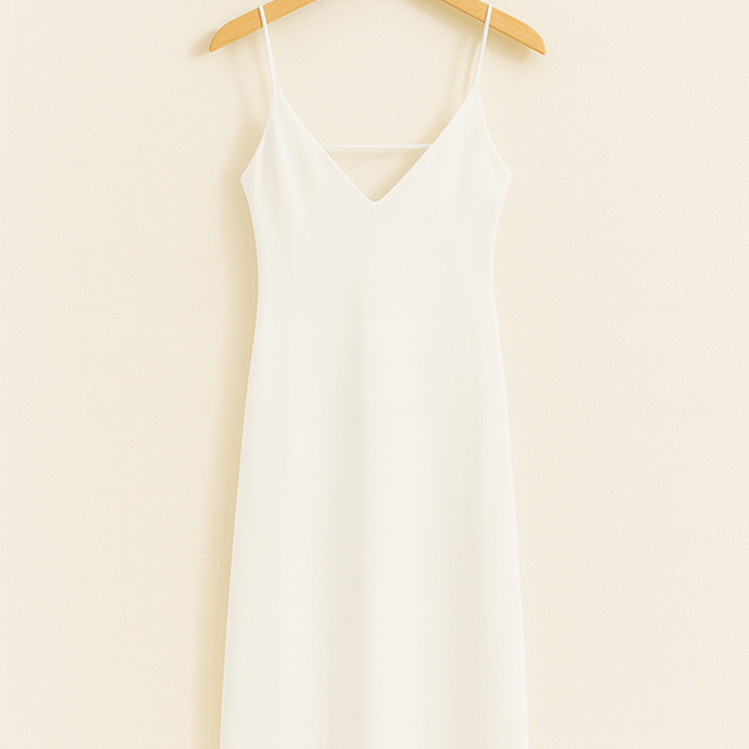 Elegantes Sommerkleid mit V-Ausschnitt | Midi
