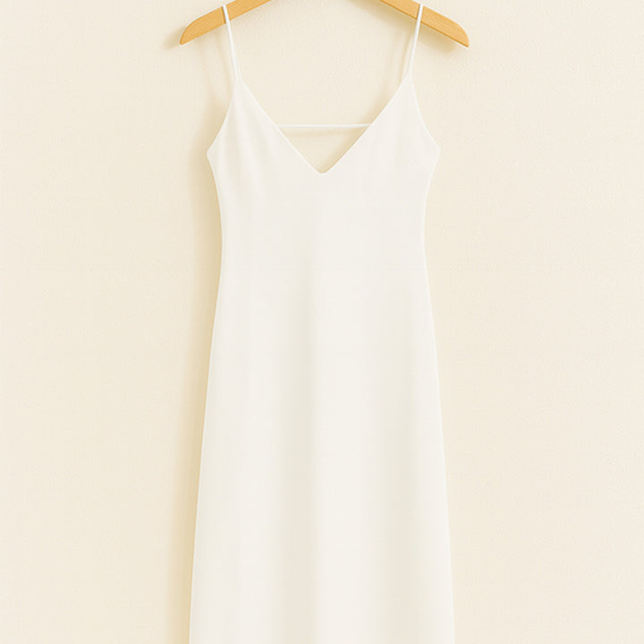 Elegantes Sommerkleid mit V-Ausschnitt | Midi