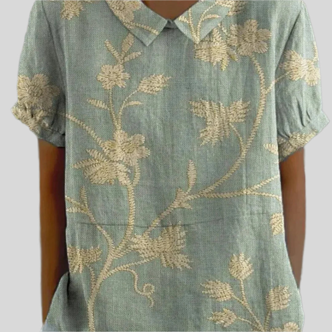 Elegante Blumen Bluse | Sommer