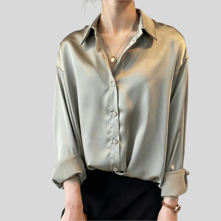 Elegante Bluse mit Knopfleiste | Langarm