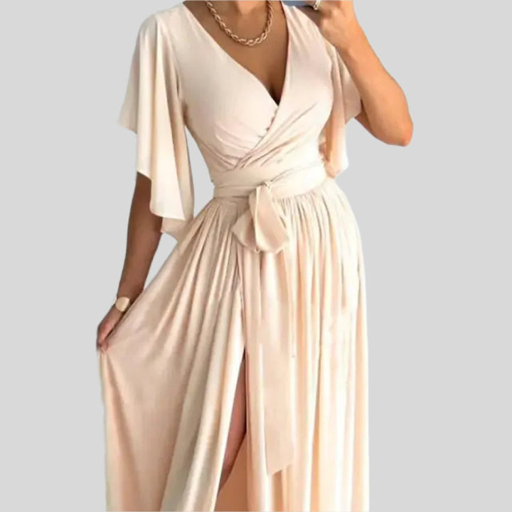 Diana | Damen Elegantes Cocktailkleid | V-Ausschnitt