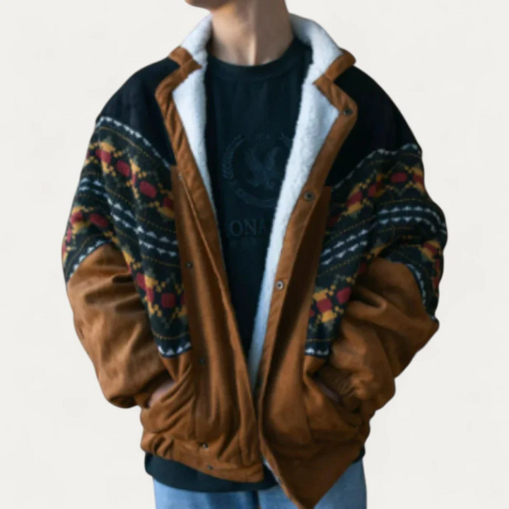 Vintage Winterjacke mit Fleece für Herren