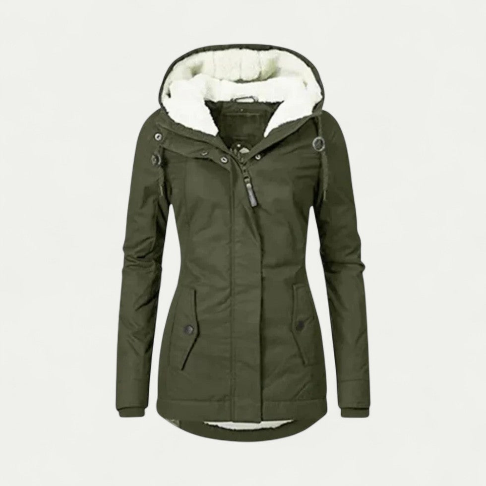 Wärmende Damen Winterjacke mit Weichem Fleecefutter