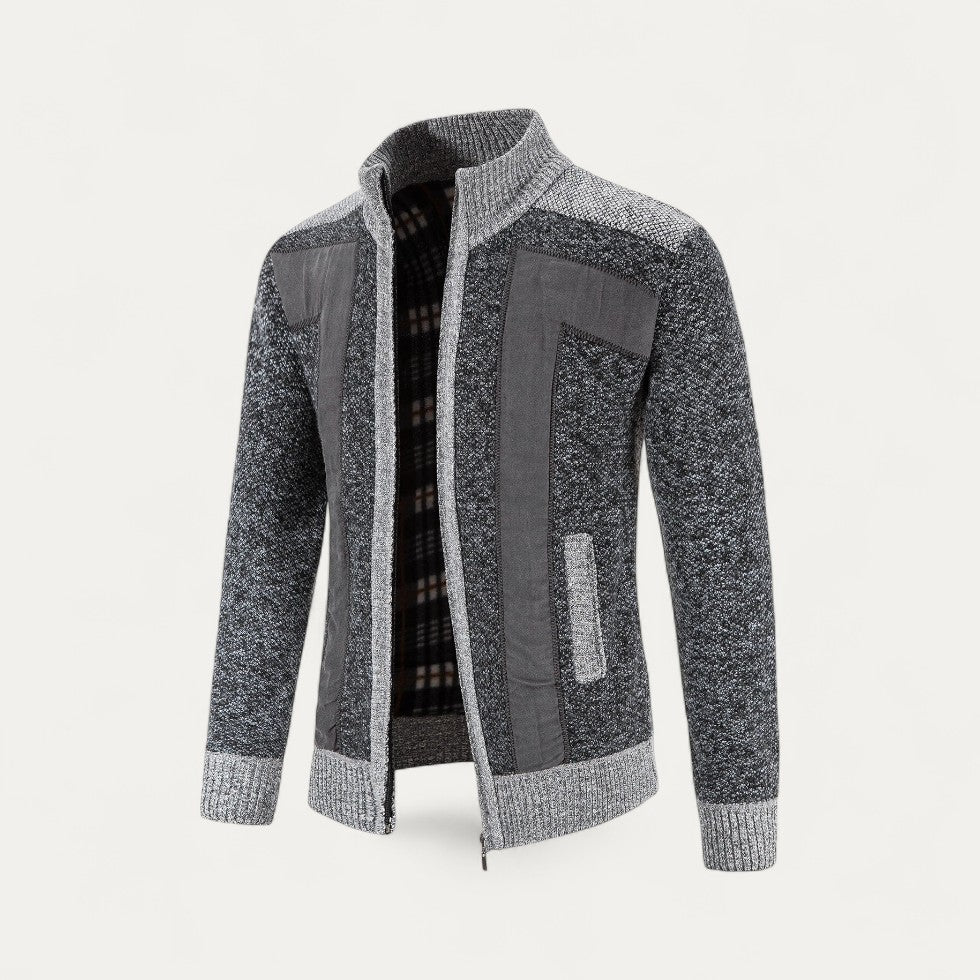 Strickjacke mit Reißverschluss für Herren