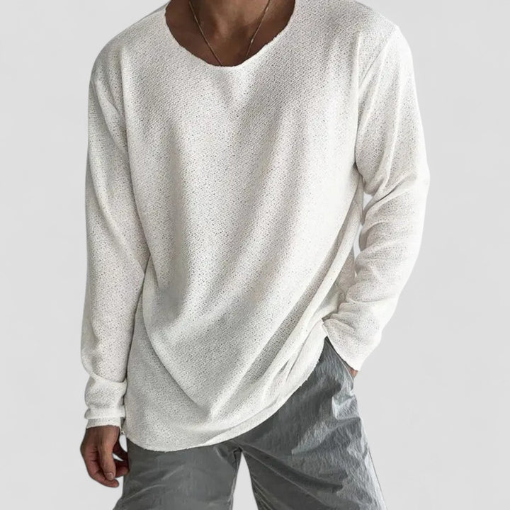 Moderner Leichter Langärmeliger Herrenpullover