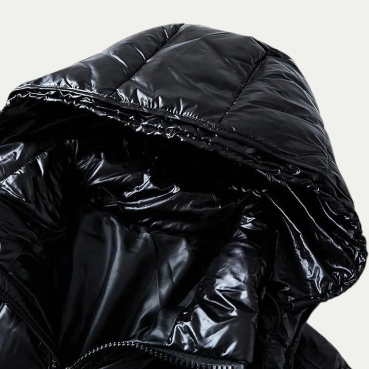 Wärmende Herren Steppjacke mit Abnehmbarer Kapuze