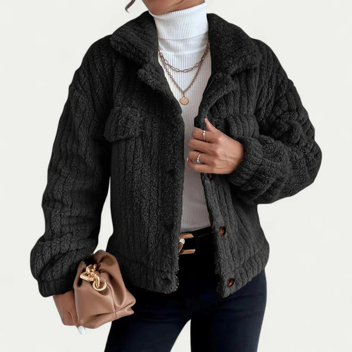 Teddy Fleece Übergangsjacke für Damen