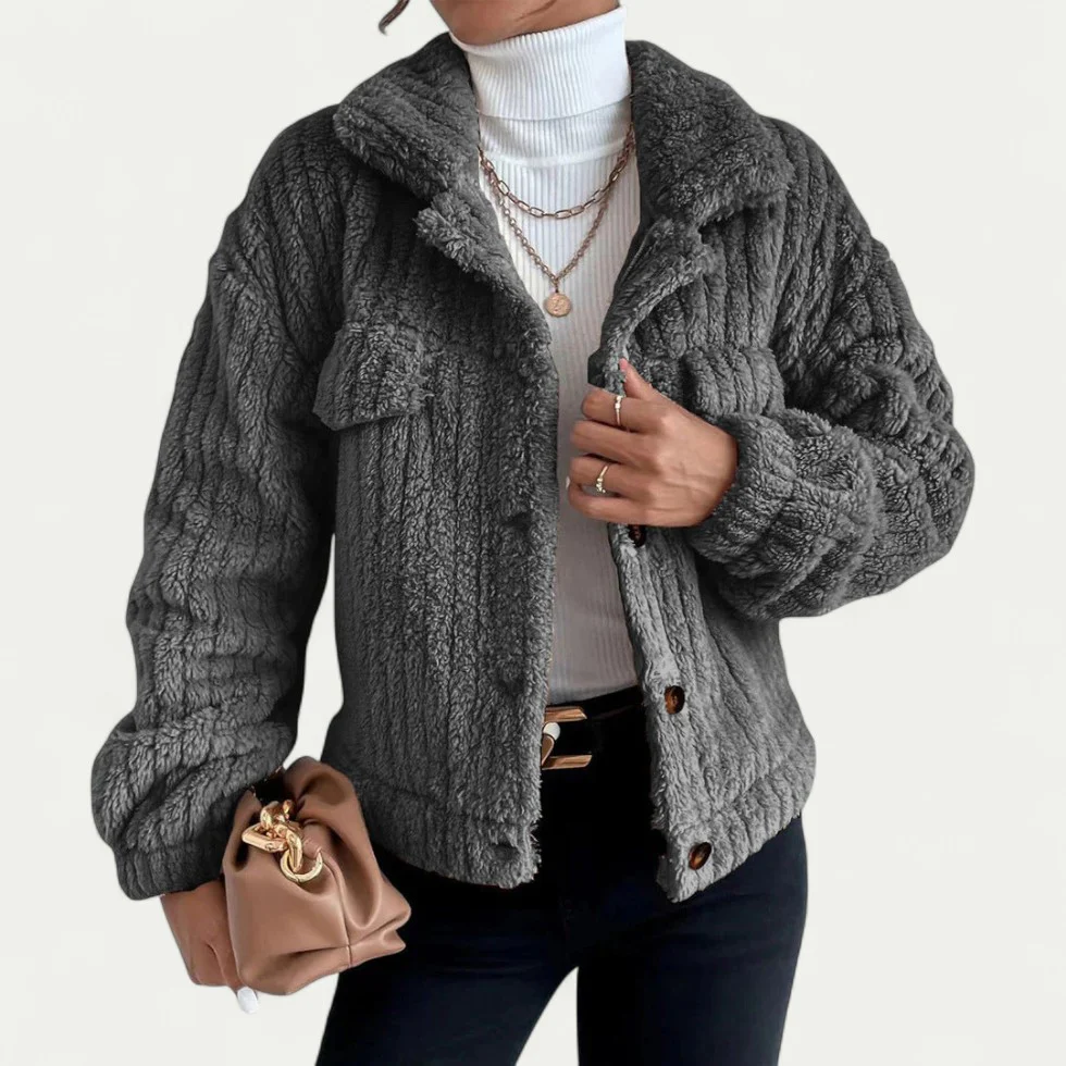 Teddy Fleece Übergangsjacke für Damen