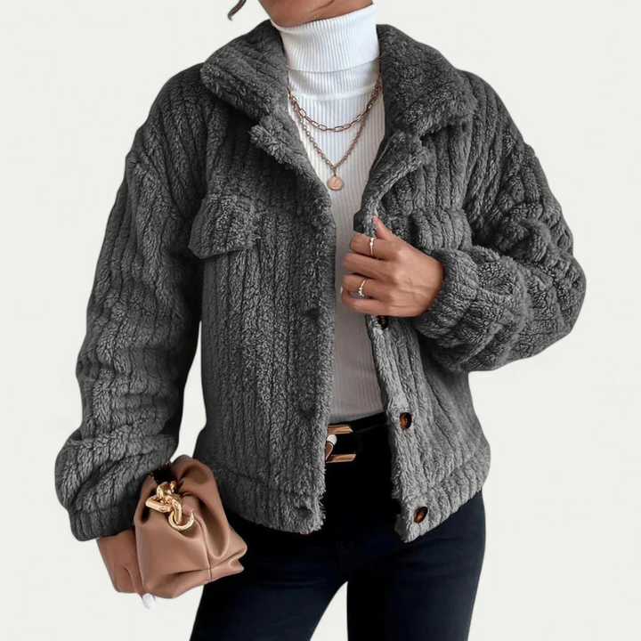 Teddy Fleece Übergangsjacke für Damen