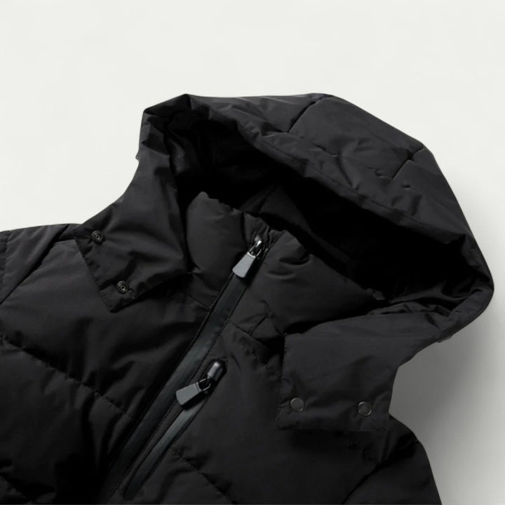 Taillierte Damen Steppjacke mit Abnehmbarer Kapuze