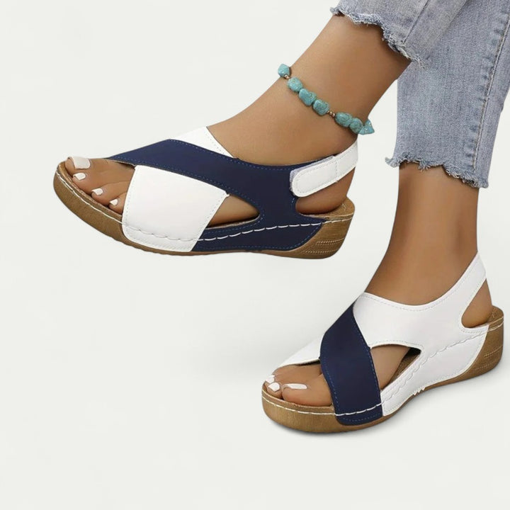 Orthopädische Damen Sandalen mit Bequemer Keilsohle