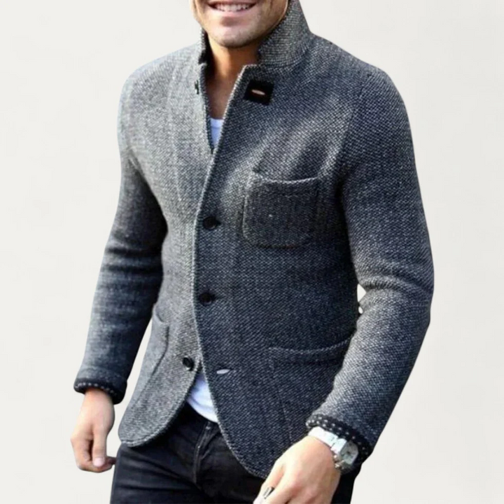 Elegante Strickblazer Jacke für Herren