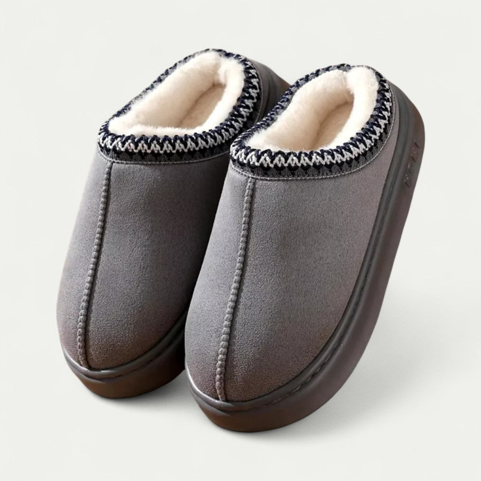 Orthopädische Herren Hausschuhe mit Weichem Warmfutter