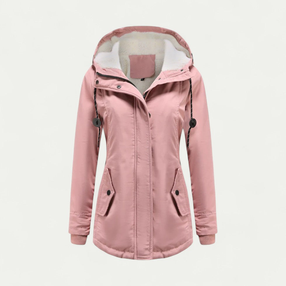 Wärmende Damen Winterjacke mit Weichem Fleecefutter