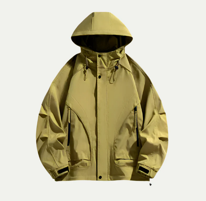 Wasserabweisende Herren Outdoorjacke mit Verstellbarer Kapuze