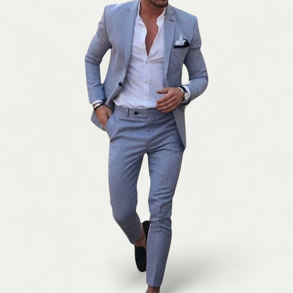 Schlanker Herren Anzug mit Moderner Passform für Elegante Auftritte