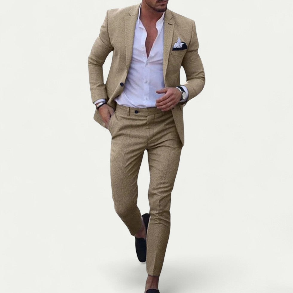 Schlanker Herren Anzug mit Moderner Passform für Elegante Auftritte