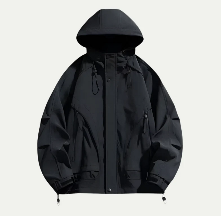 Wasserabweisende Herren Outdoorjacke mit Verstellbarer Kapuze