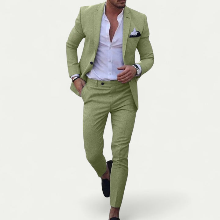Schlanker Herren Anzug mit Moderner Passform für Elegante Auftritte
